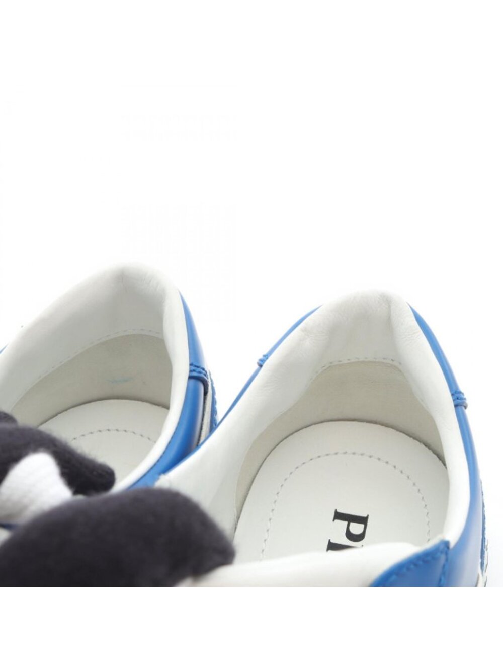 Prada Lada Sneakers Downtown Blue White Leather - Picture 8 of 9